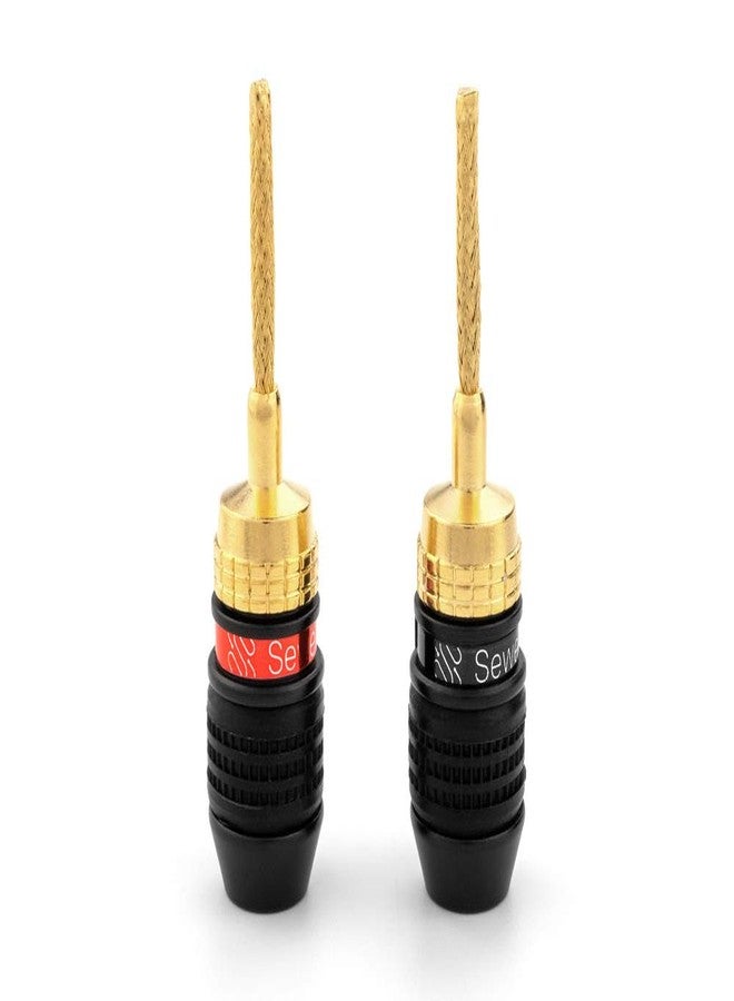 Sewell Deadbolt Flex Pin Banana Plugs for Spring Loaded Speaker Terminals, 6 Pairs Gold Plated Plugs - Image 3